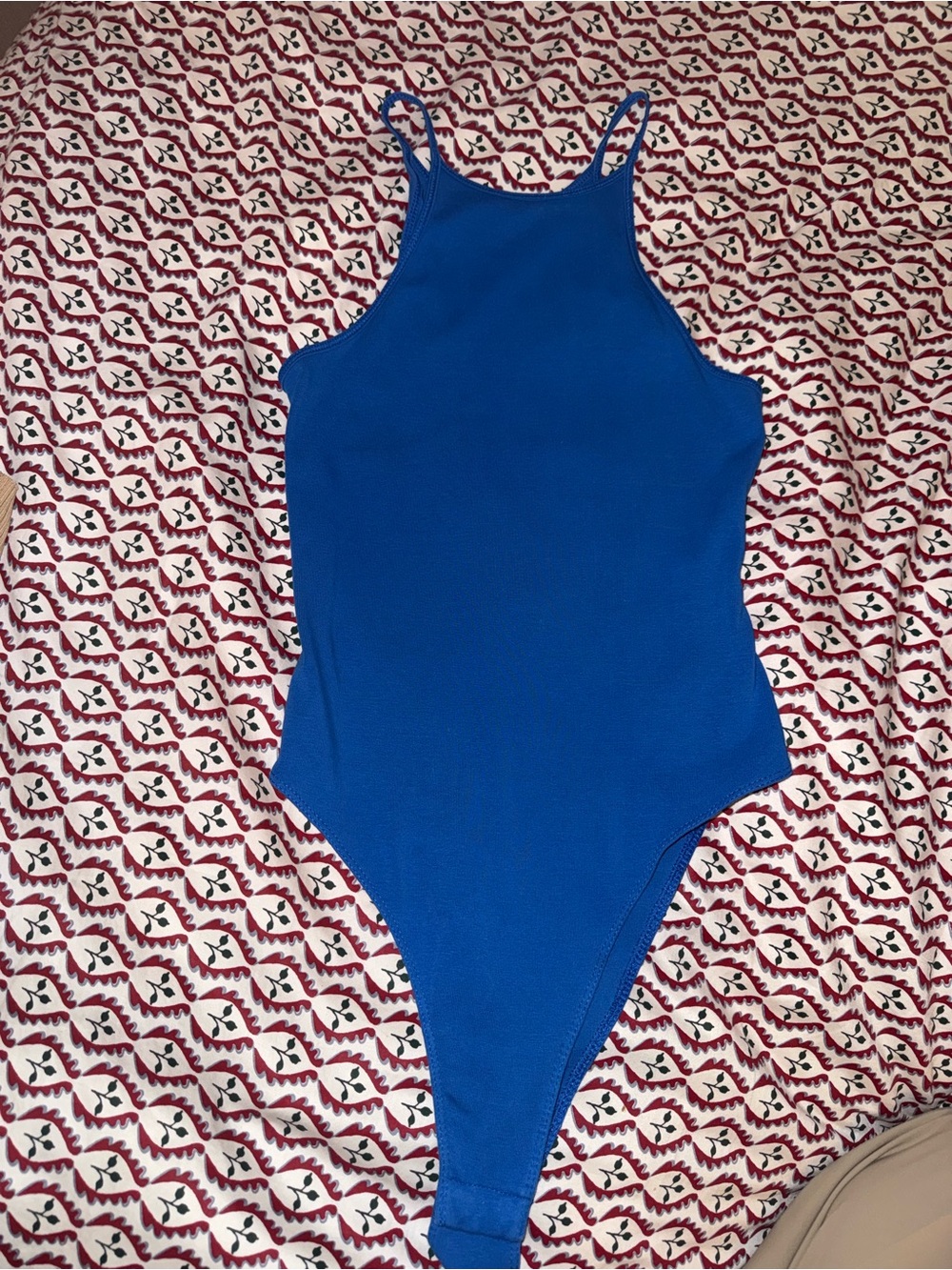 Zara Royal Blue High Neck Bodysuit